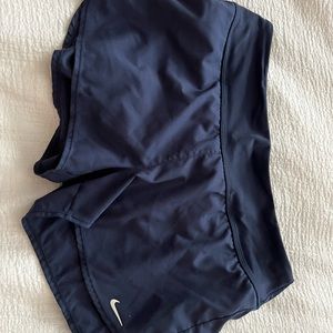 Navy Nike lined swim shorts